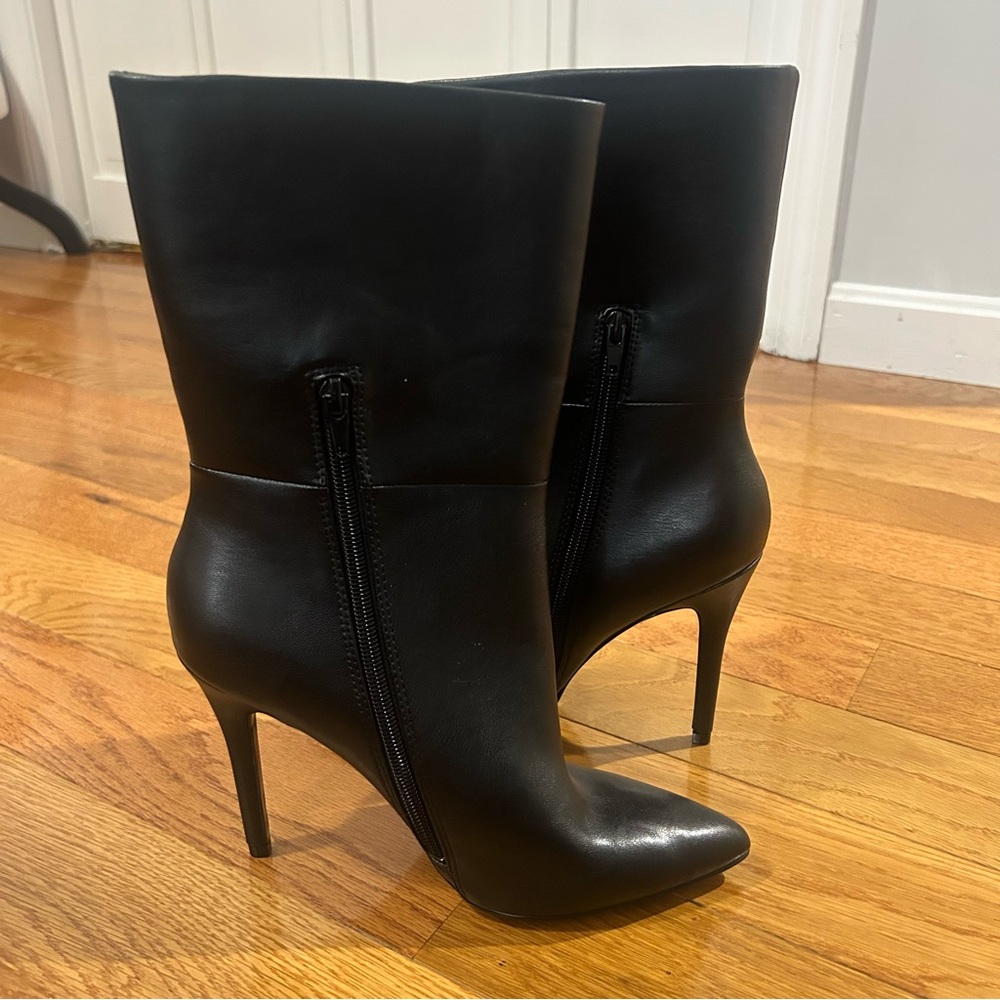 Charles By Charles David Palisades Black Mid Calf Heeled Boots 8 NWOB - Picture 16 of 16